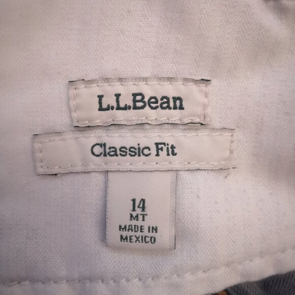 L.L. Bean Classic Fit Ladies Size 14 Tall Medium Wash Blue Jeans - Picture 3 of 15